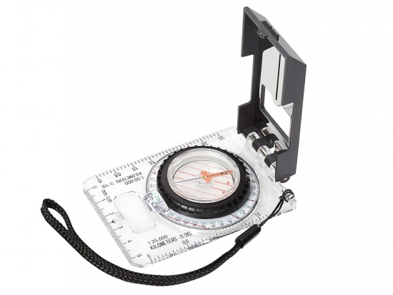 Herbertz-Plattenkompass flüssigkeitsgedämpfte Kapsel 360 Grad Einteilung Kompass