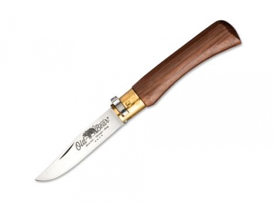 Antonini Old Bear Taschenmesser Messer S Walnuss Twistlock Klappmesser 7cm Klinge