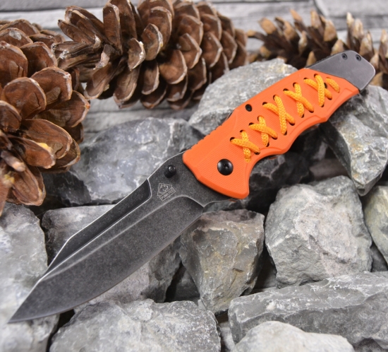 Puma TEC Messer Einhandmesser Outdoormesser 364413 Orange Stonewashed 