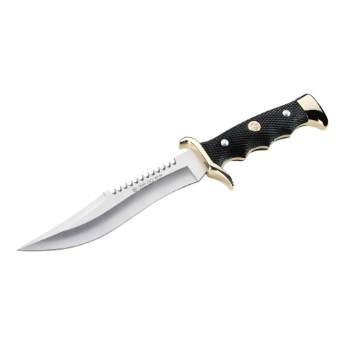 Nieto Messer Klinge 18 cm Kunststoff-Griff Messingbeschläge Lederscheide