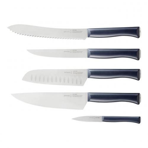 Opinel Messerblock INTEMPORA Buchenholz mit 5 Messern der INTEMPORA Serie