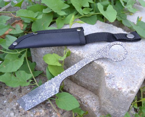 Master Cutlery USA Feststehendes Messer in Damast Optik Outdoormesser