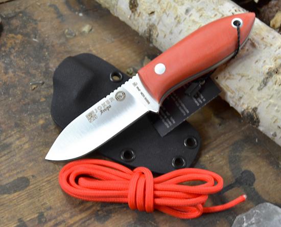 Joker CUCHILLO AVISPA  Neckknife Wespe Orange Schwarz Feststehendes Messer CN-117